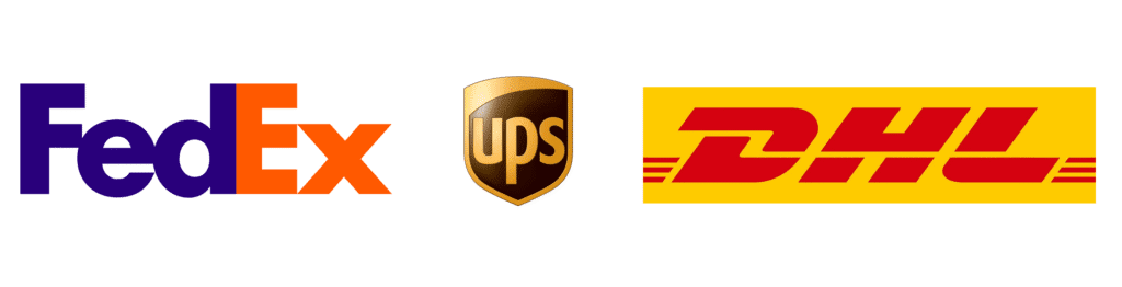 DHL UPS et FedEx