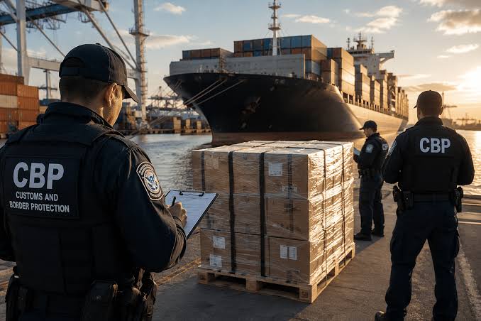 La marchandise est retenue par les douanes américaines (CBP)