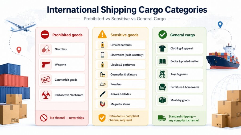 International Shipping Cargo Categories