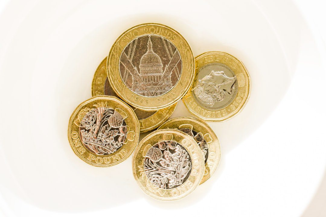 UK Pound Sterling currency notes and coins
