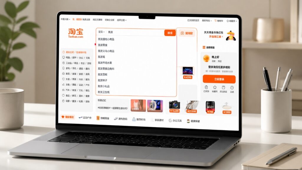 Vente en gros sur Taobao