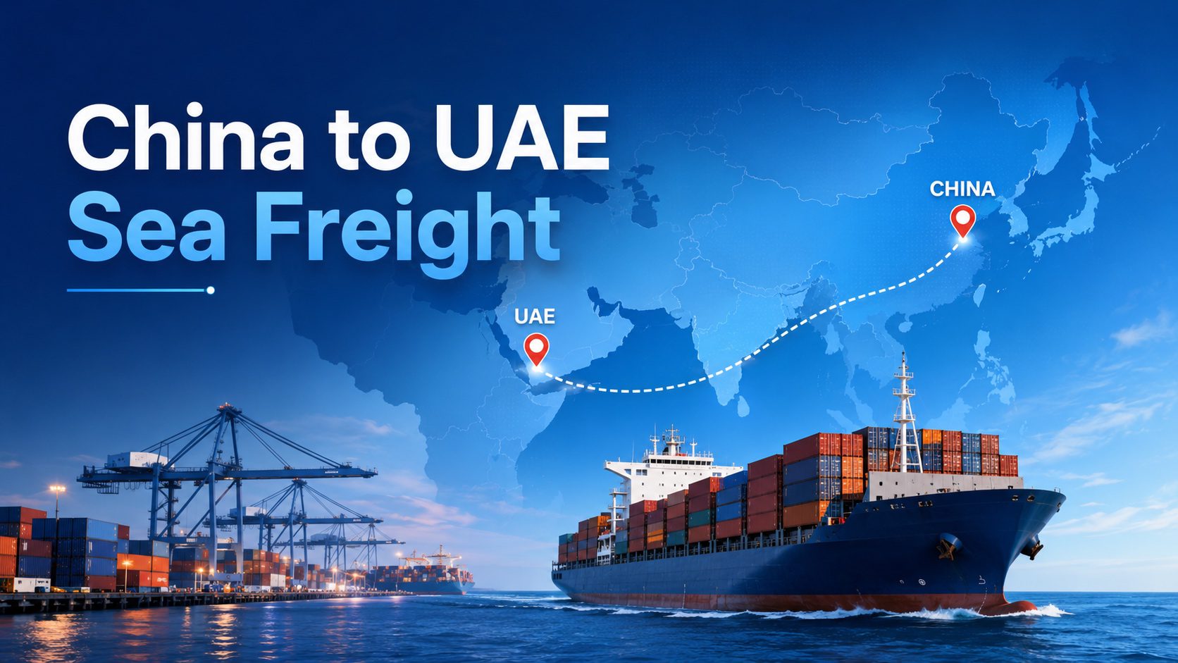 China to UAE shipping routes and freight options