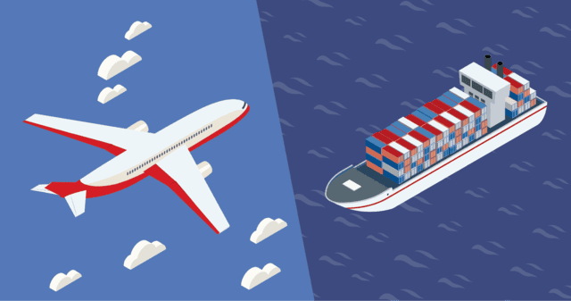 air or sea shipping
