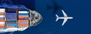 Luft- und Seefracht aus China 2026 - VANTAGE Frachtflugzeug- und Schiffsvergleich